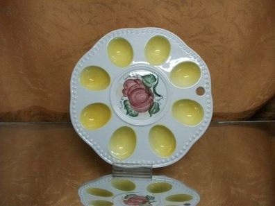 Schöne Eierplatte Rund Keramik