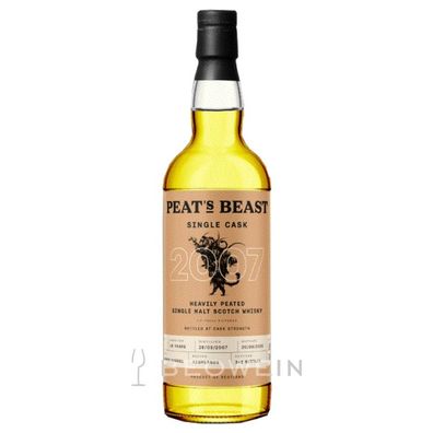 Peats Beast Single Cask 18 Jahre 2007 0,7 l - Single Malt Scotch Whisky