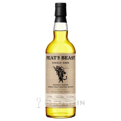 Peats Beast Single Cask 15 Jahre 2010 0,7 l - Single Malt Scotch Whisky