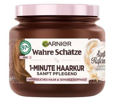 Garnier Haarmaske mit Hafermilch 340ml - Intensivpflege fuer schnelle Ergebnisse