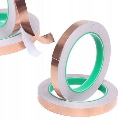 Rosfix Kupferband 8mm x 20m – Leitfähig einseitig | 0,05mm Stärke