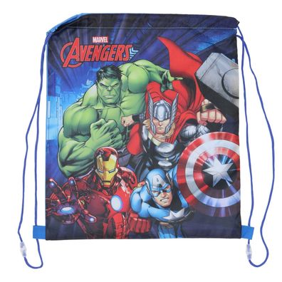 Avengers Turnbeutel Lunchbag mit Kordelzug für Kinder Ausflüge & Snacks