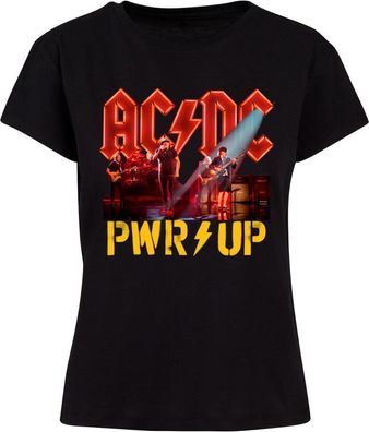 Merchcode Damen Ladies ACDC PWRUP Stage Lights Box Tee MP5011703