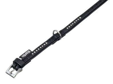 Karlie Hundehalsband Monte Carlo - schwarz 11 mm / 24 cm