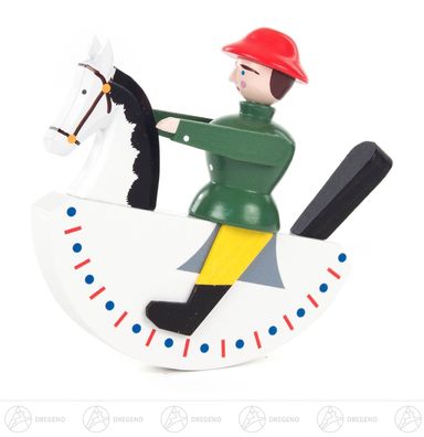 Nussknacker Reiterlein grün BxHxT 9 cmx9,5 cmx3 cm NEU Erzgebirge Nußknacker