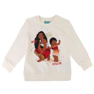 Disney Moana Sweatshirt Kinder Baumwolle Polyester angeraut bequem