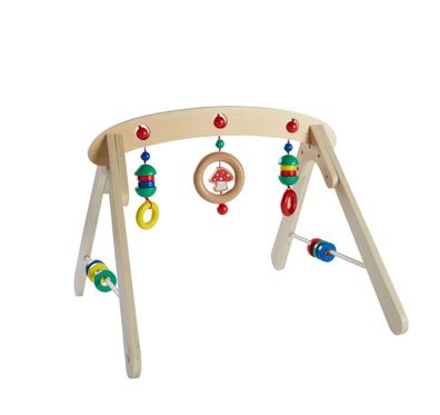 Pinolino Babyspielzeug aus Holz - Babytrapez fördert Motorik & Wahrnehmung