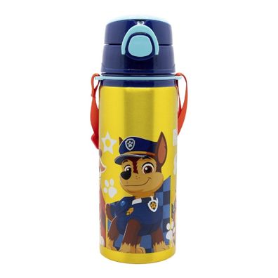 Paw Patrol Aluminium Trinkflasche 730 ml mit Strohhalm & Tragegurt