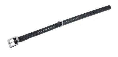 Karlie Hundehalsband Vintage - schwarz 10 mm / 27 cm