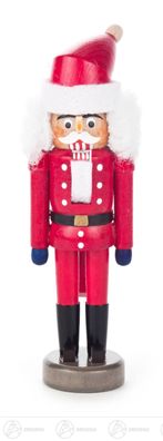 Nussknacker Weihnachtsmann rot BxHxT 4 cmx14 cmx4 cm NEU Erzgebirge Nußknacker
