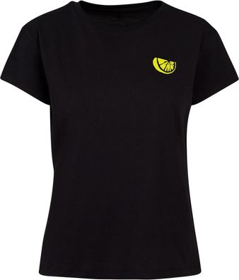 Merchcode Damen Ladies Wording Lemon Box Tee MP5012509