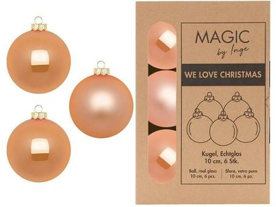 Weihnachtskugeln 6 Stk 10cm Sweet Melon
