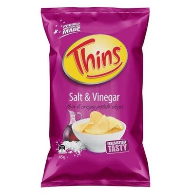 Thins Salt & Vinegar Chips 45 g