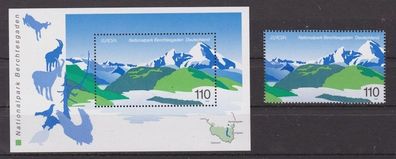 BRD 1999 postfrisch Block Michel-Nr. 47 + 2046 National- und Naturparks