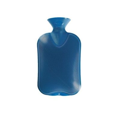 Wärmflasche Doppellamelle saphir