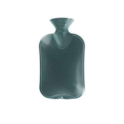 Wärmflasche mit Halblamellen anthrazit 2 Liter