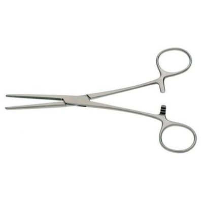 Rochester Pean Zange, gebogen, 14 cm