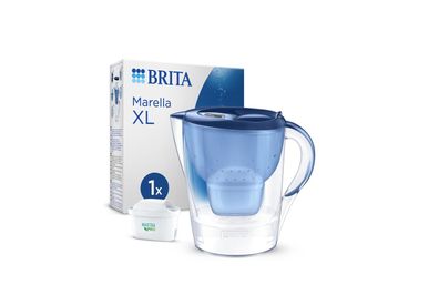 BRITA Marella XL Wasserfilterkanne 2,4 L blau