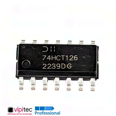 74HCT126 Puffer, Leitungstreiber, 4-fach, Tri-State | SMD SO-14 5V TTL 125°C