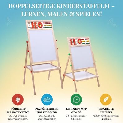 Kinderzeichentafel, freistehend, staubfrei, magnetisch, für den Haushalt, Kleink