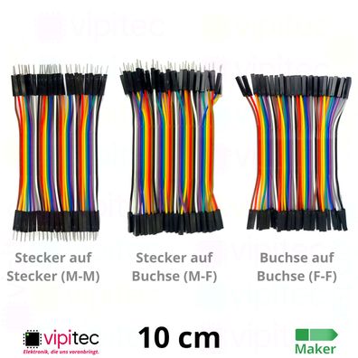 10cm Dupont Jumper Kabel Breadboard Wire Draht Brücke für Arduino Raspberry Pi