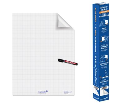 Legamaster 7-159000 Flipchart-Folie Magic-Chart Flipchart kariert 60,0 x 80,0 cm 25 B