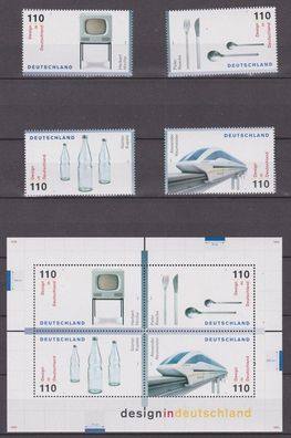 BRD 1999 postfrisch Michel-Nr. Block 50 + 2068-2071 Design in Deutschland