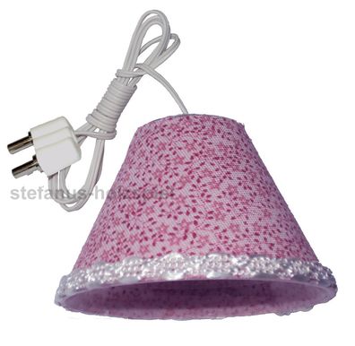 Hängelampe Puppenhaus-Lampe 3,5V Puppenhausbeleuchtung, Kahlert rosa / altrosa S02025