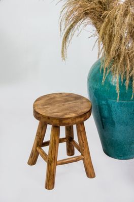 Hocker Nusa aus Teak 30 x 45 x 30 cm