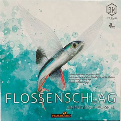 Flossenschlag Feuerland Spiele Strategiespiel Brettspiel Legespiel Kennerspiel