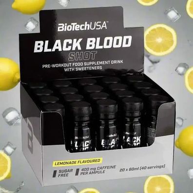 BioTech USA Black Blood Pre Workout Shot 20x60ml