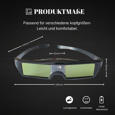 DLP-Aktiv-Shutter-3D-Brille