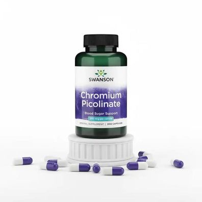Swanson Chromium Picolinate 200 Kapseln 200mcg Chrom