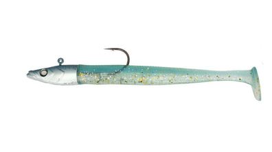 Major Craft Ceana Eely Shad Sandaal mit Jigkopf 13 cm Sexy Shad - Silver Eye