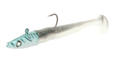 Major Craft Ceana Eely Shad Sandaal mit Jigkopf 16 cm Belone - Silver Eye