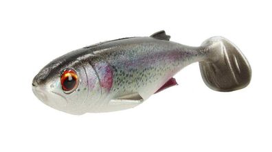 Major Craft Stabi Action Shad fat Gummifisch 9 cm Regenbogenforelle