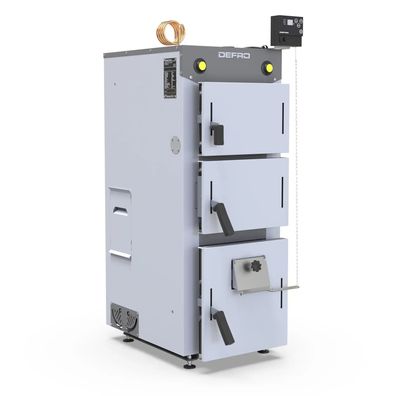 DEFRO 24kW Heizkessel – Holzkessel, Pelletkessel, Festbrennstoff-Kessel, A