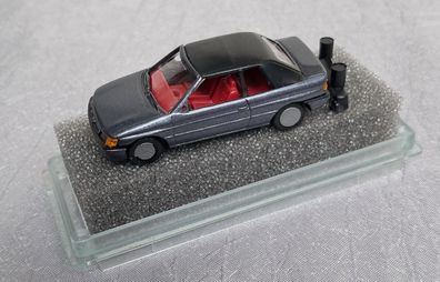 Ford Escort Cabrio geschlossen Modell anthrazit, Praline