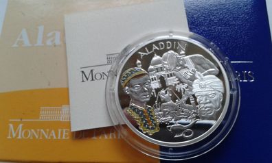 1,5 euro 2004 Frankreich Aladdin Märchenserie 2004, 22,2g 900er Silber PP - RAR