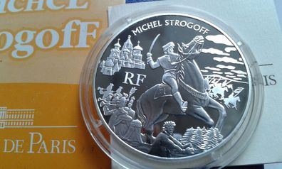 1,5 euro 2006 Frankreich Jules Verne Michel Strogoff Kurier des Zaren 22,2g Silber PP