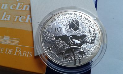 1,5 euro 2006 Frankreich Jules Verne Reise zum Mittelpunkt der Erde 22,2g Silber PP