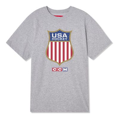 T-Shirt CCM FLAG TEAM USA GREY Senior