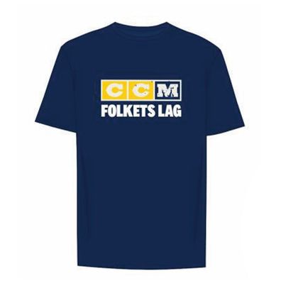 T-Shirt CCM FLAG TEAM SWEDEN 3 BLOCK NAVY Senior