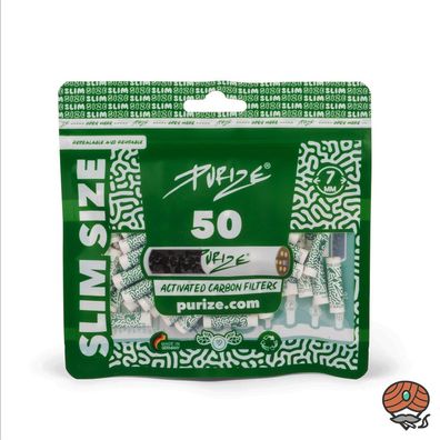 Purize Aktivkohlefilter Beutel SLIM SIZE à 50 Stück