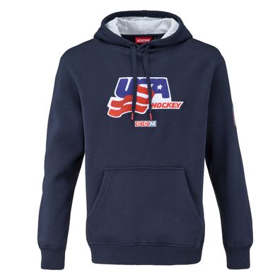 Hoodie CCM FLAG TEAM USA NAVY Senior