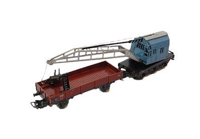 Märklin 4611 - 4671 - Kranwagen mit Beiwagen und Kranaufleger - OVP - Nr. B
