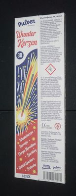 Pulver Pyrotechnik Jugendfeuerwerk Wunderkerzen 30 cm
