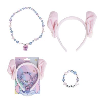 Disney Lilo & Stitch Schmuckset Kinder 3-teiliges Set mit Halskette, Armband & Ring