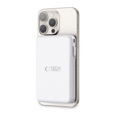 Tech-Protect LifeMag PB31 Powerbank mit MagSafe 10000 mAh 15 W USB-C/USB-A/integri
