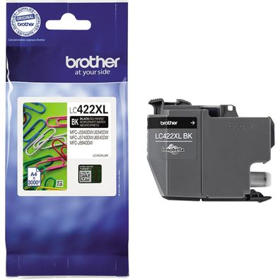 Brother LC422XLBK Original Brother Tintenpatrone schwarz High-Capacity (LC-422XLBK)